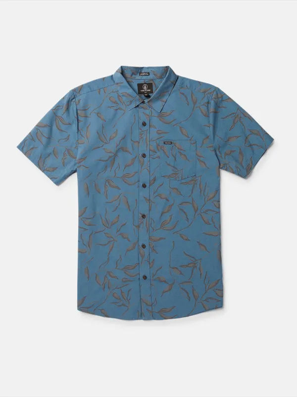 Stone Mash Short Sleeve Shirt - Stone Blue sold by Volcom