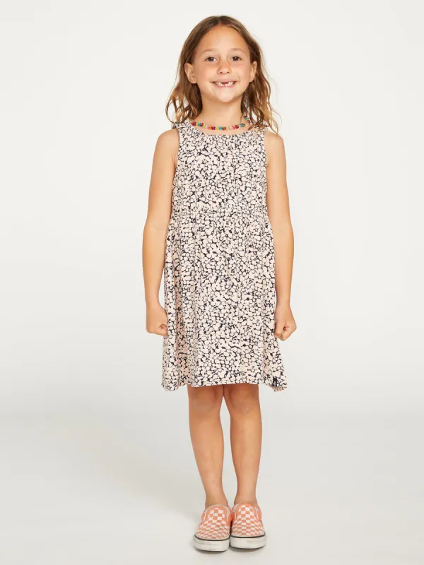 Girls Poppin Stone Dress - Melon sold by Volcom