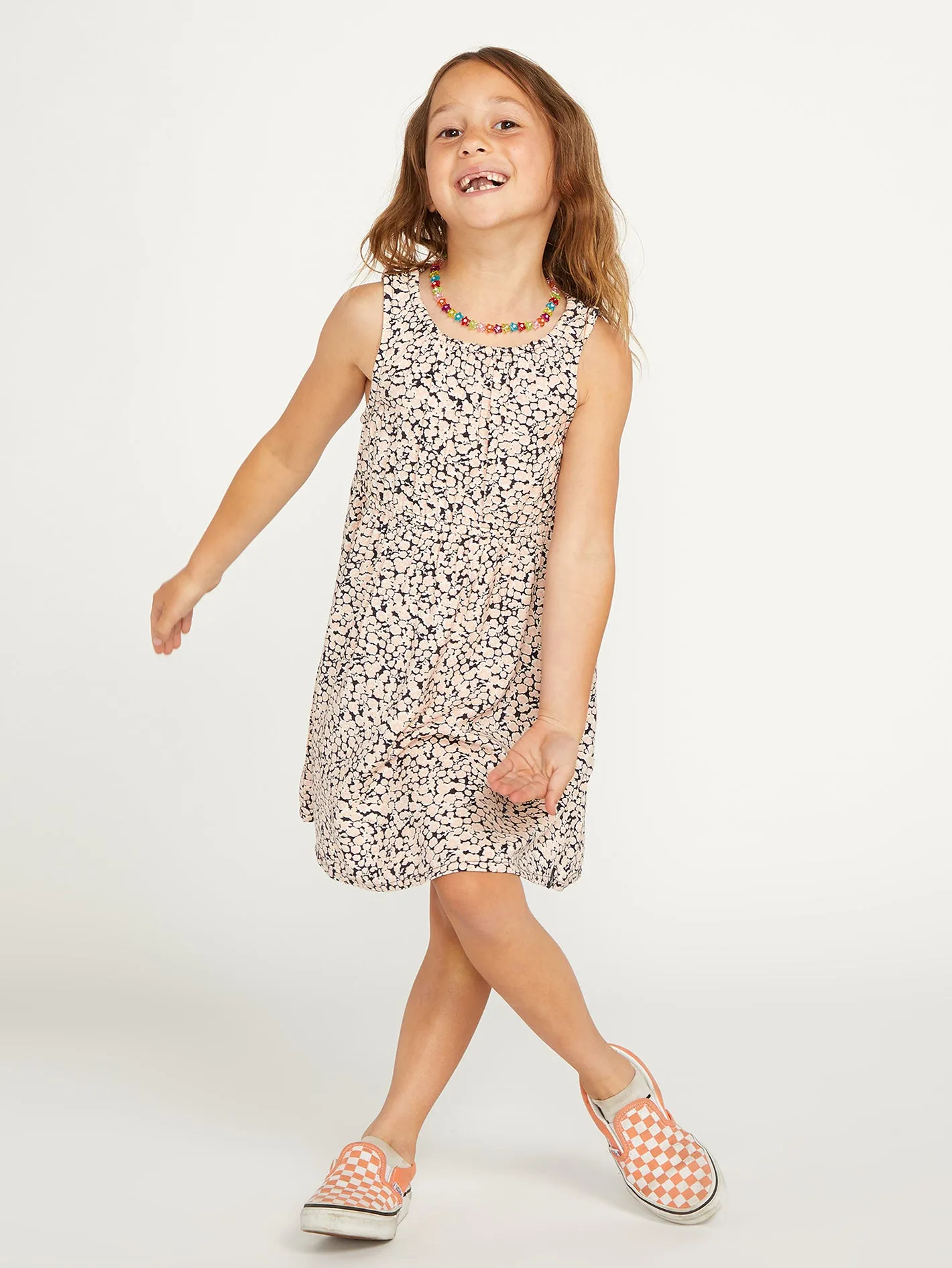 Girls Poppin Stone Dress - Melon sold by Volcom product image thumbnail 2