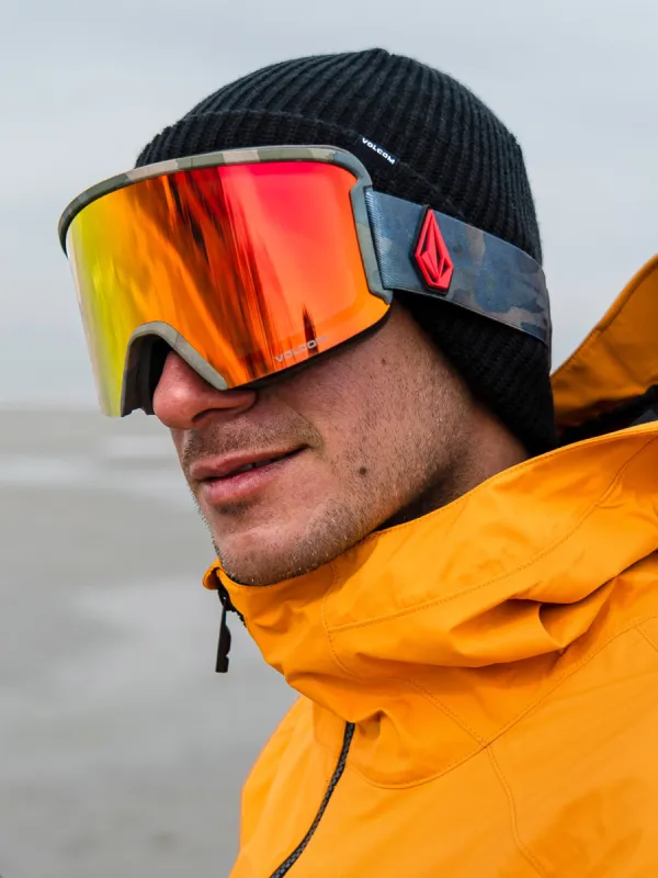 Garden Goggle - Cloudwash Camo / Red Chrome+BL sold by Volcom