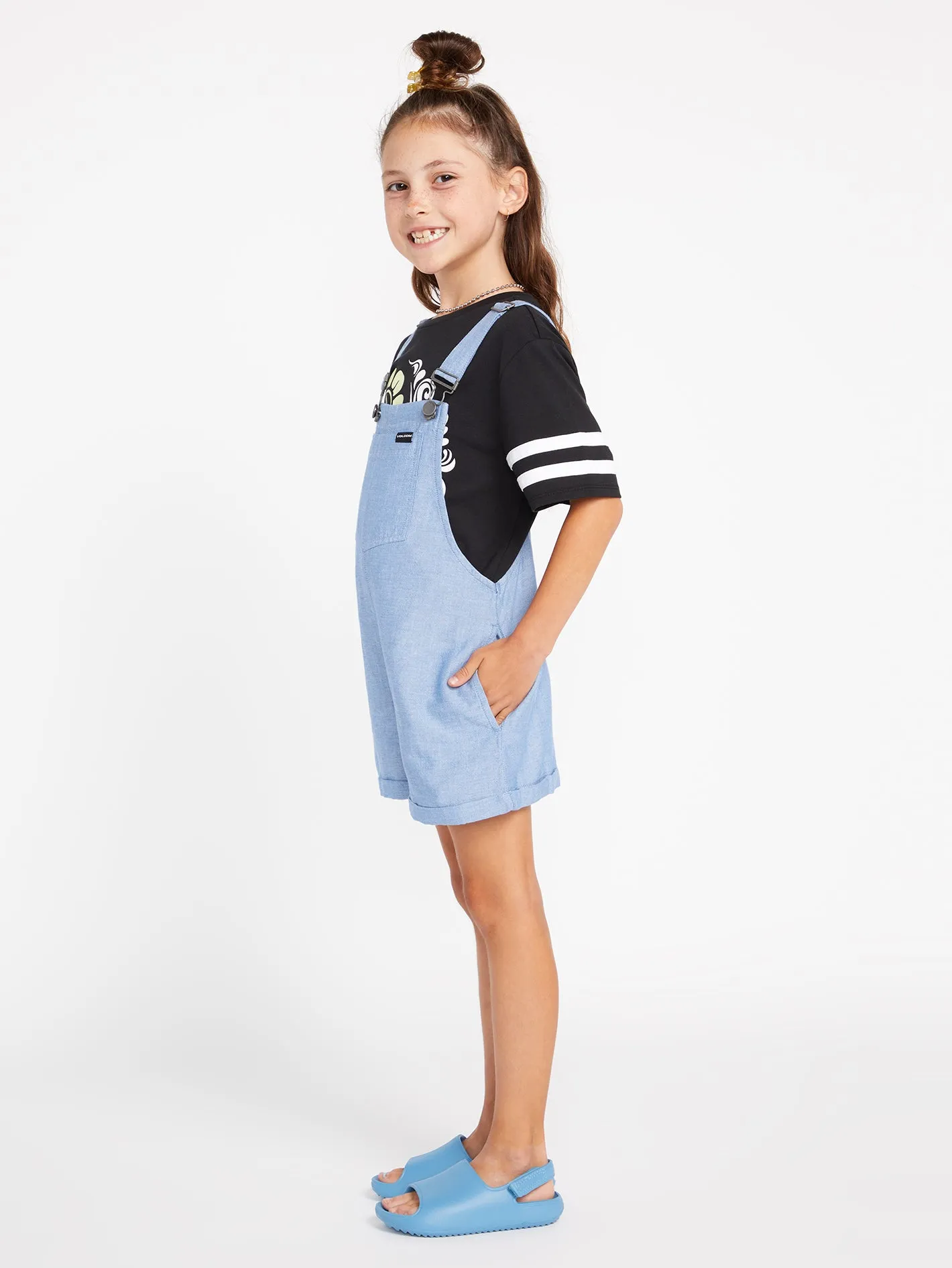 Girls Sunday Strut Romper - Blue Bird sold by Volcom product image thumbnail 5