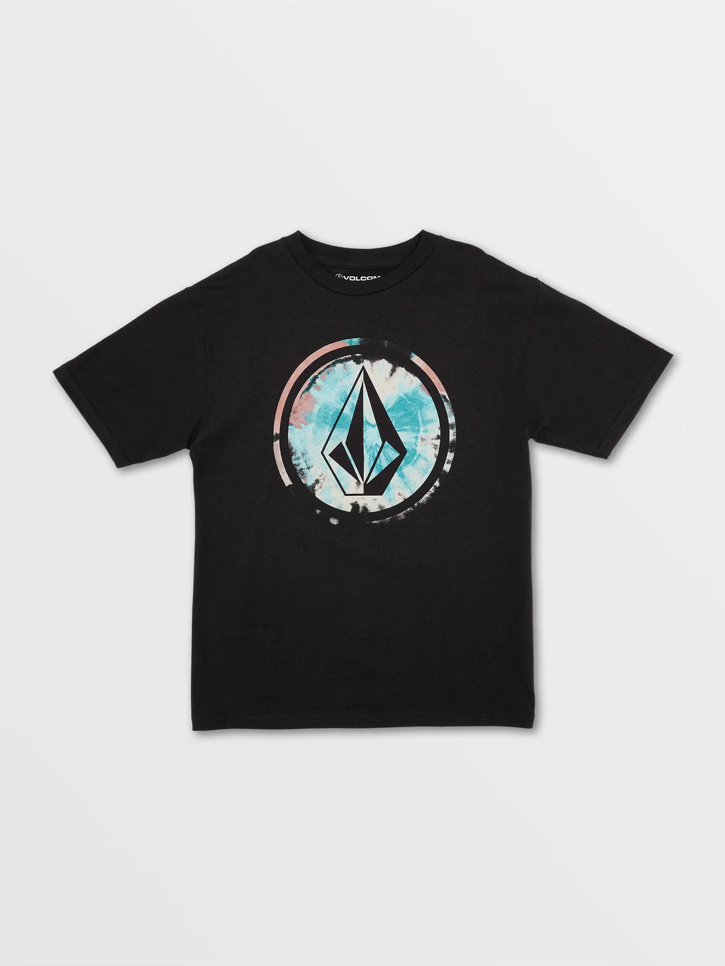 Little Boys Circle Stone Fill Short Sleeve Tee - Black Combo sold by Volcom