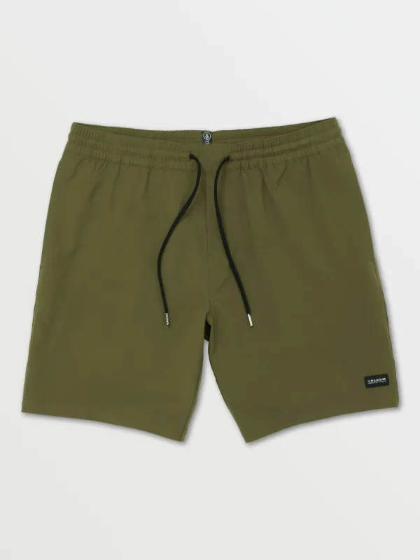 Stones Hybrid Elastic Waist Shorts - Military sold by Volcom