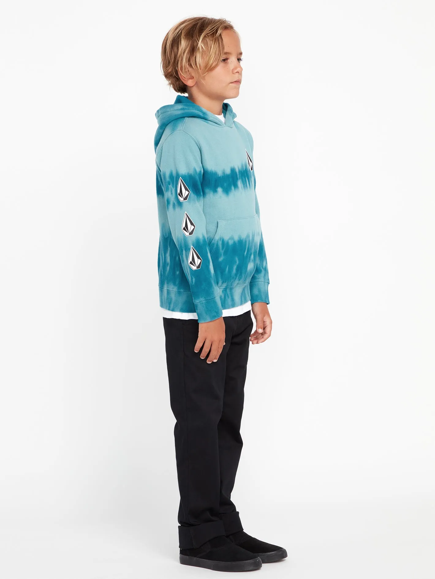 Little Boys Iconic Stone Plus Pullover Sweatshirt - Coastal Blue sold by Volcom product image thumbnail 5