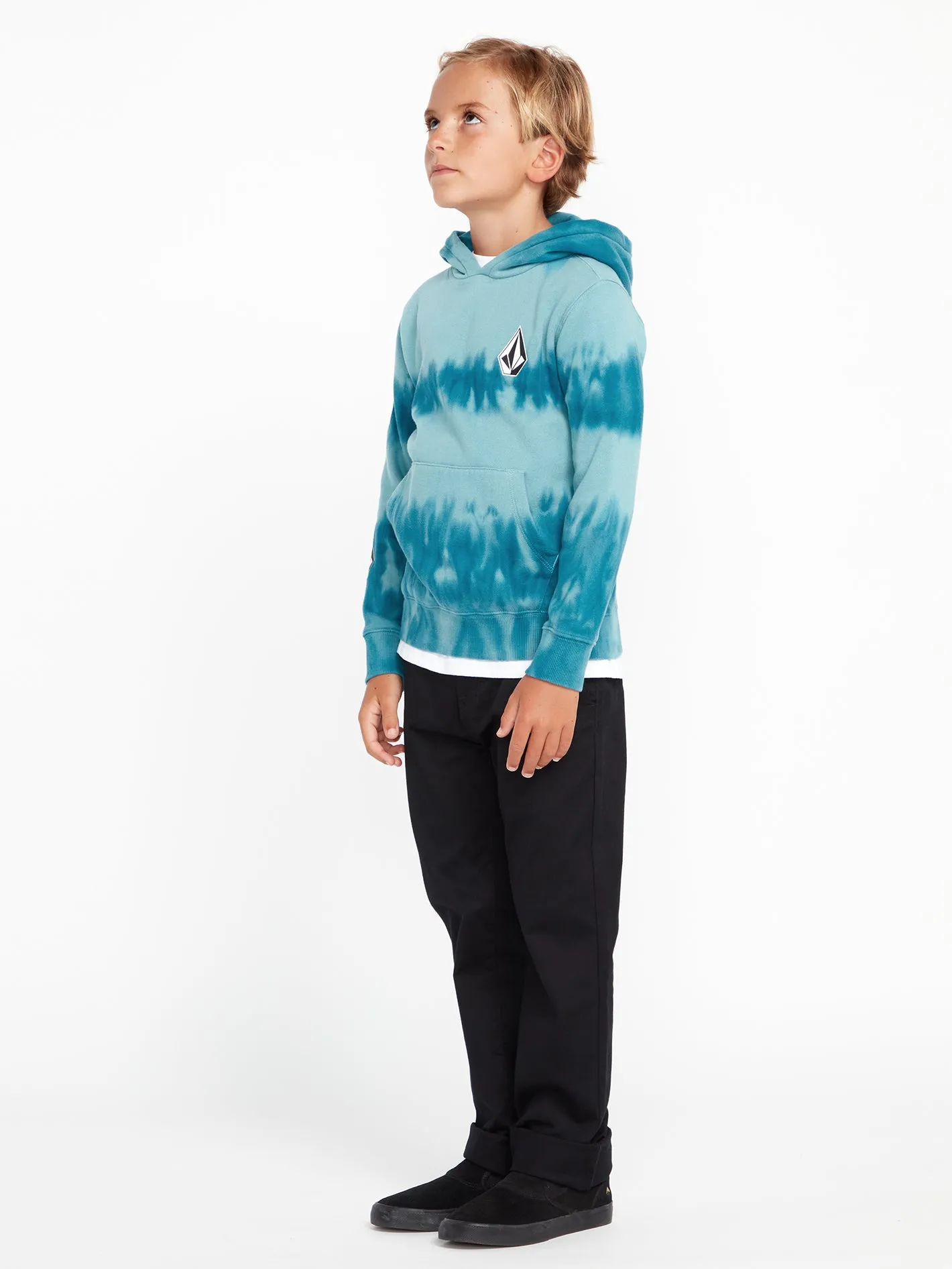 Little Boys Iconic Stone Plus Pullover Sweatshirt - Coastal Blue sold by Volcom product image thumbnail 4