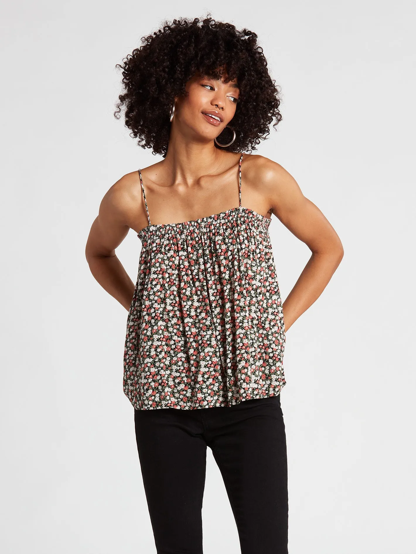 Bloom Shakalaka Floral Top - Multi sold by Volcom