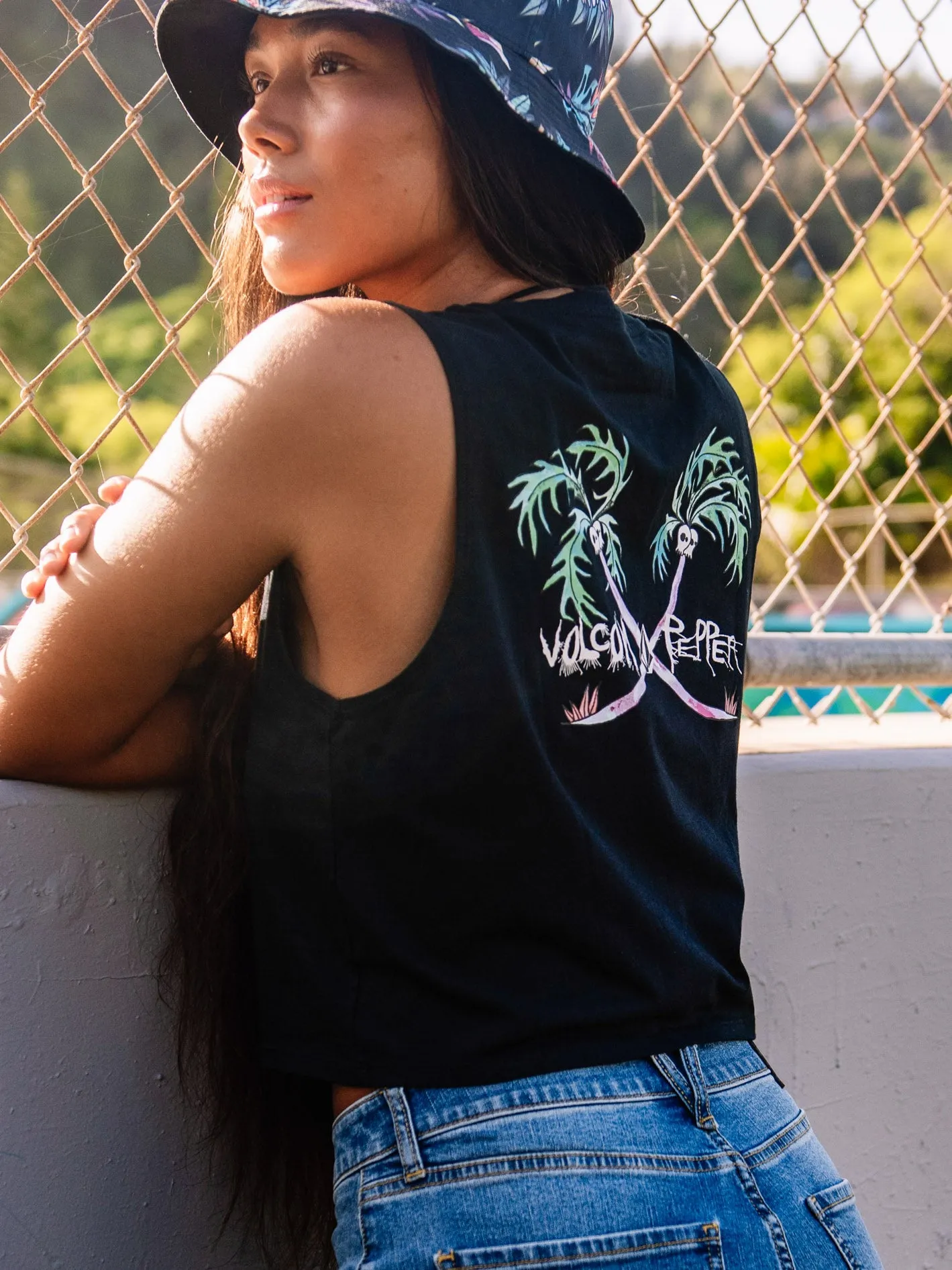 Volcom Entertainment Pepper Crop Tank - Black sold by Volcom