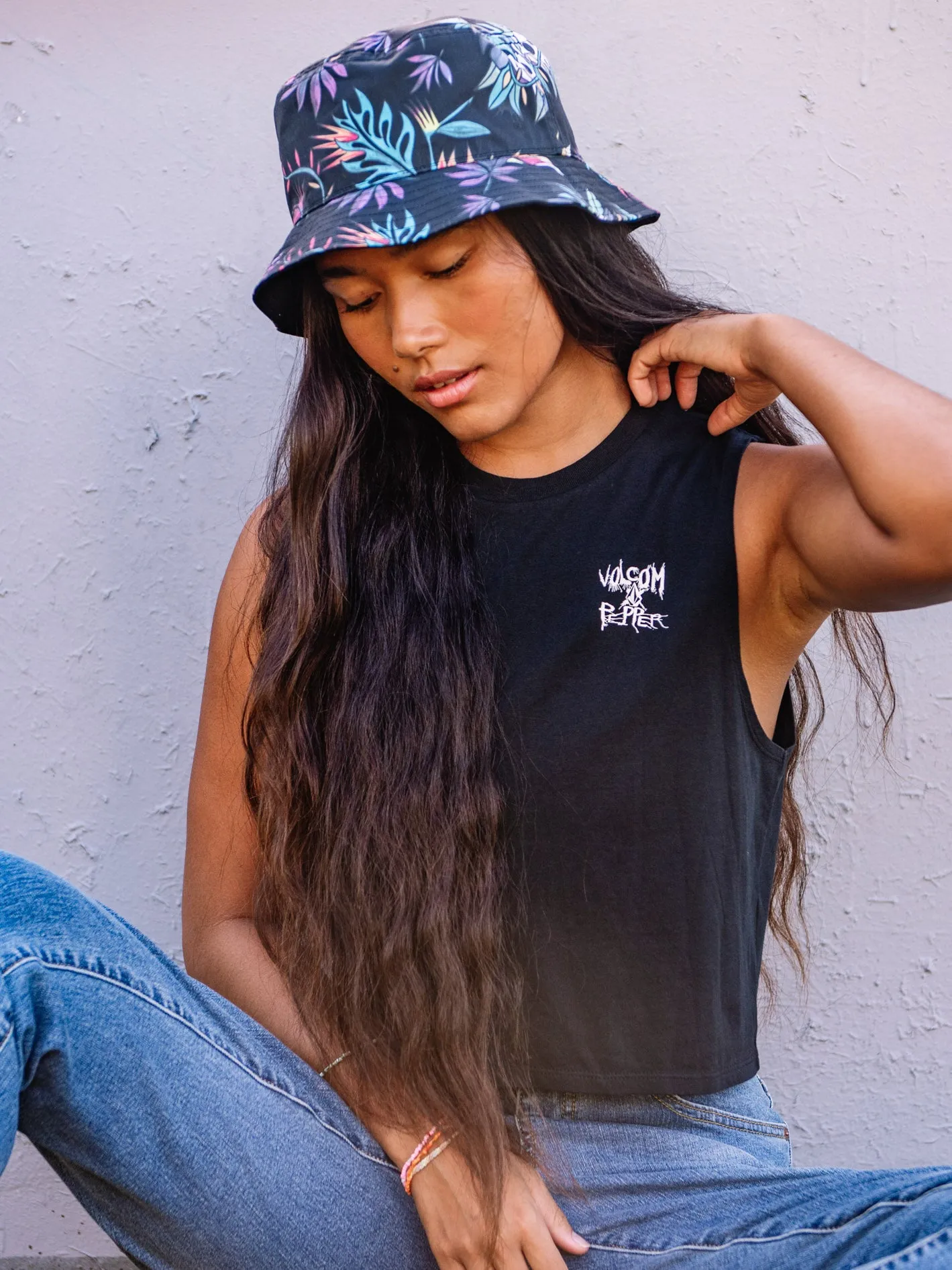 Volcom Entertainment Pepper Crop Tank - Black sold by Volcom product image thumbnail 2