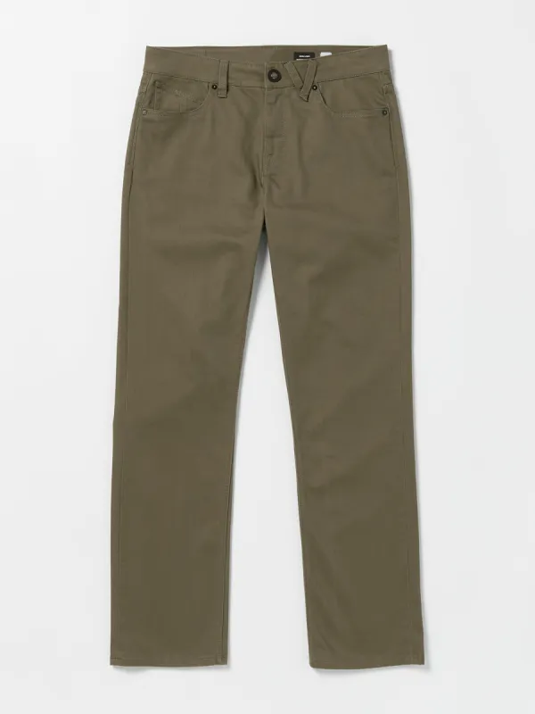 Solver 5 Pocket Slub Modern Fit Pants - Bison made by Volcom