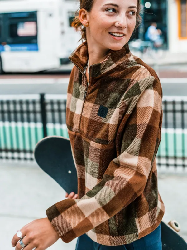 Pheelin It Mock Neck - Bronze sold by Volcom