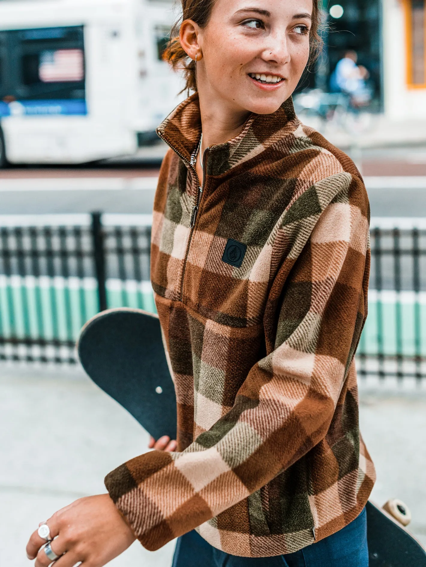 Pheelin It Mock Neck - Bronze sold by Volcom