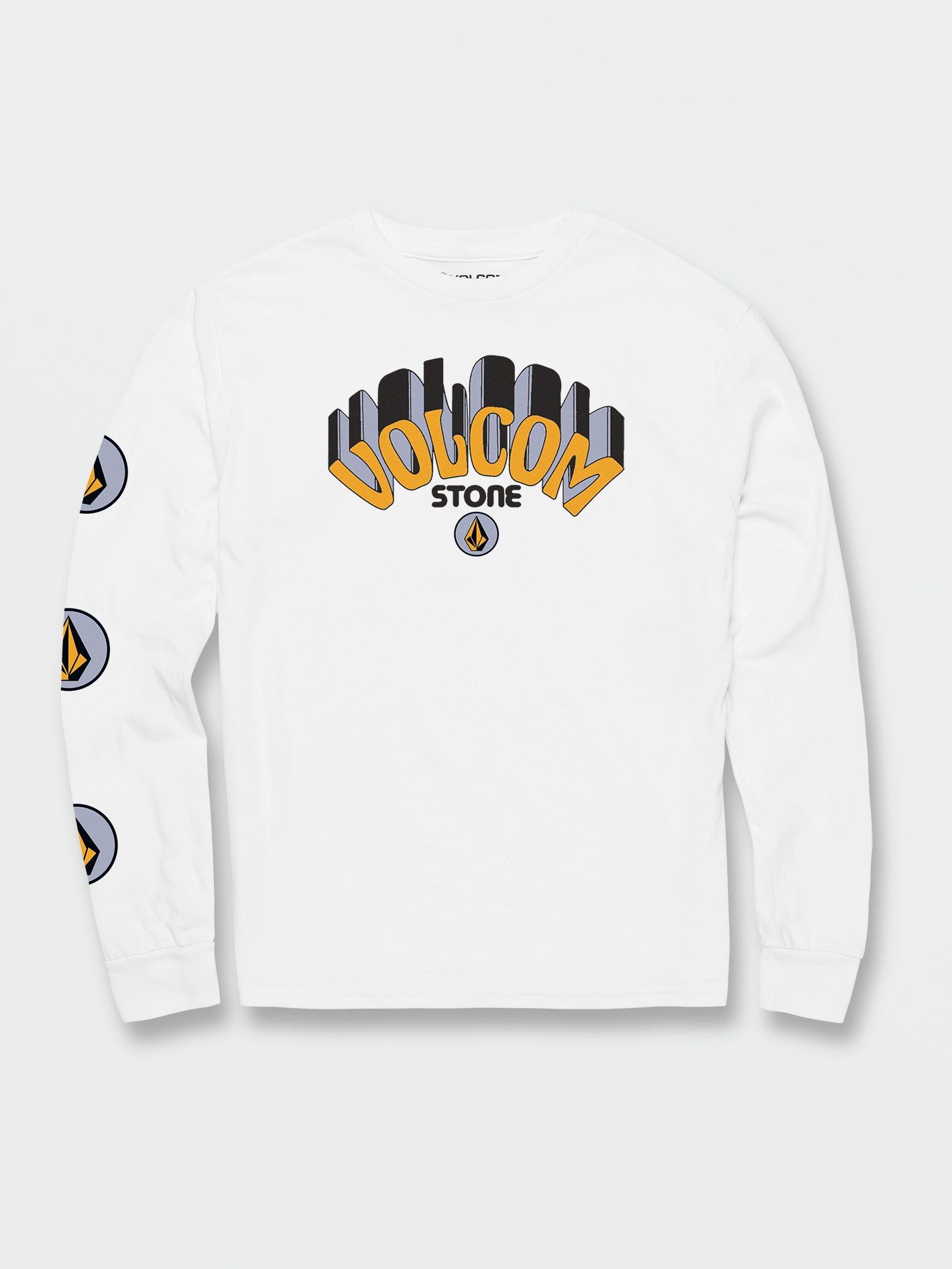 Big Boys Delmarkey Long Sleeve Tee - White sold by Volcom