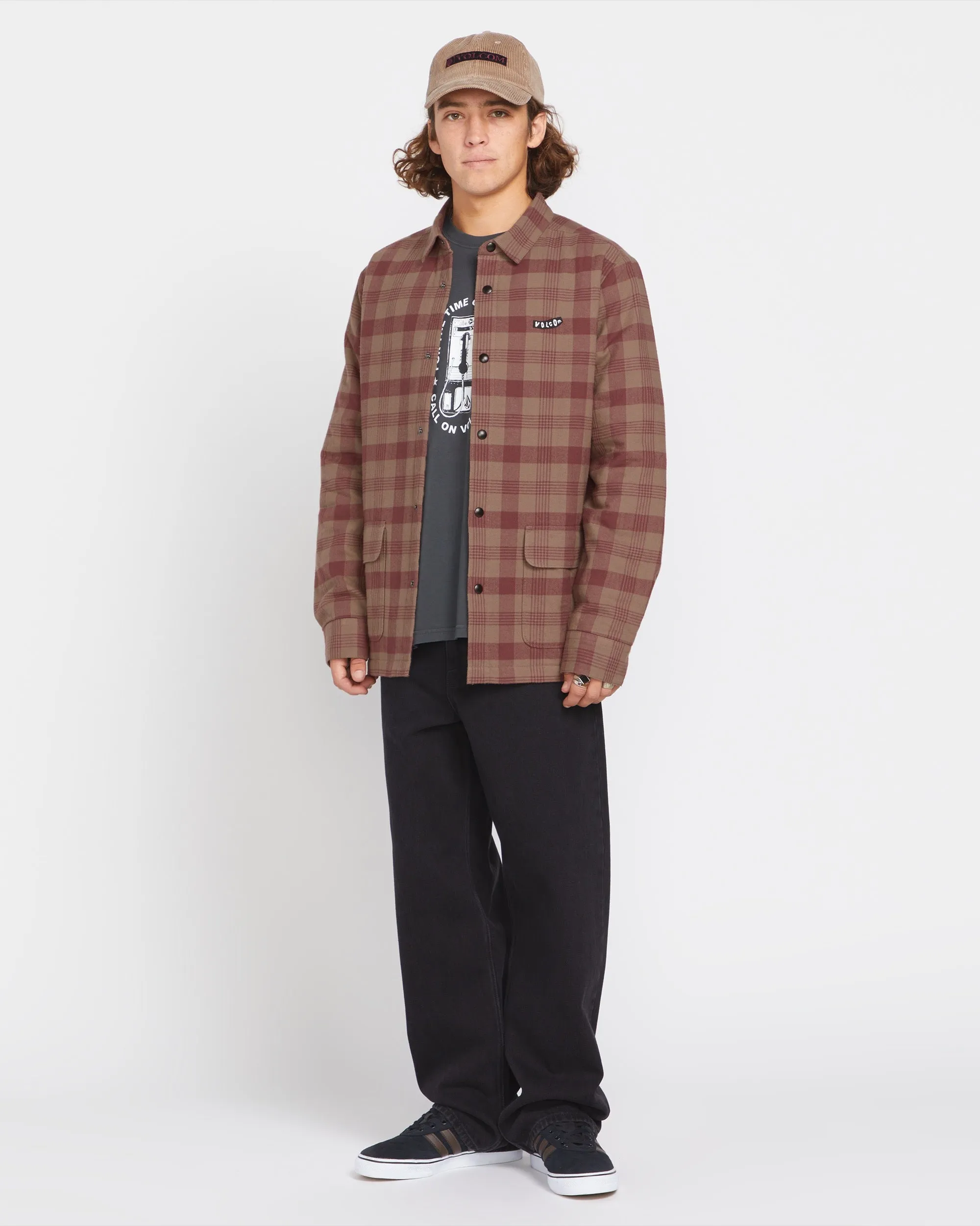 Stradostone Lined Long Sleeve Shirt - Teak sold by Volcom product image thumbnail 5
