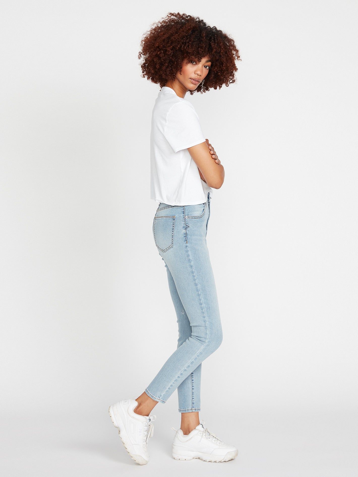 Liberator High Rise Jeans - Retro Blue sold by Volcom product image thumbnail 4