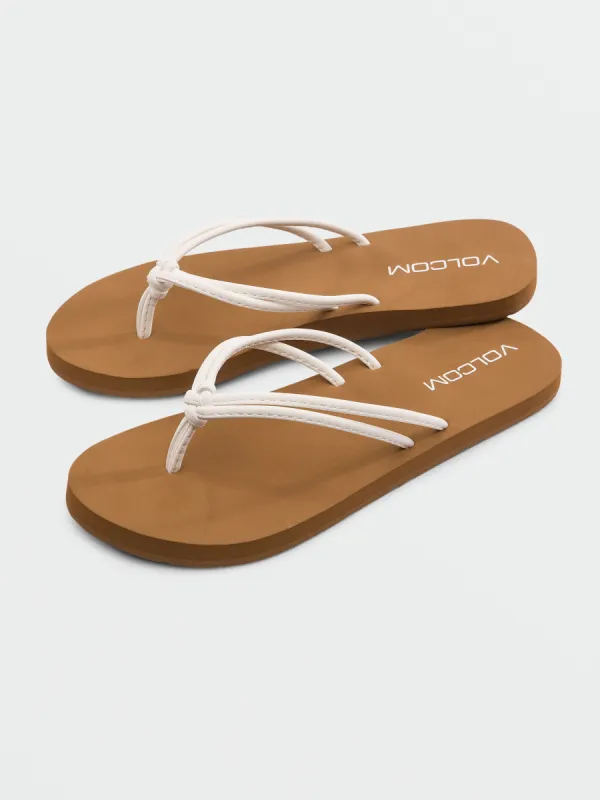Girls Forever And Ever Sandals - Star White sold by Volcom