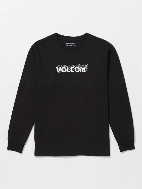 Big Boys Firefight Long Sleeve Tee - Black sold by Volcom