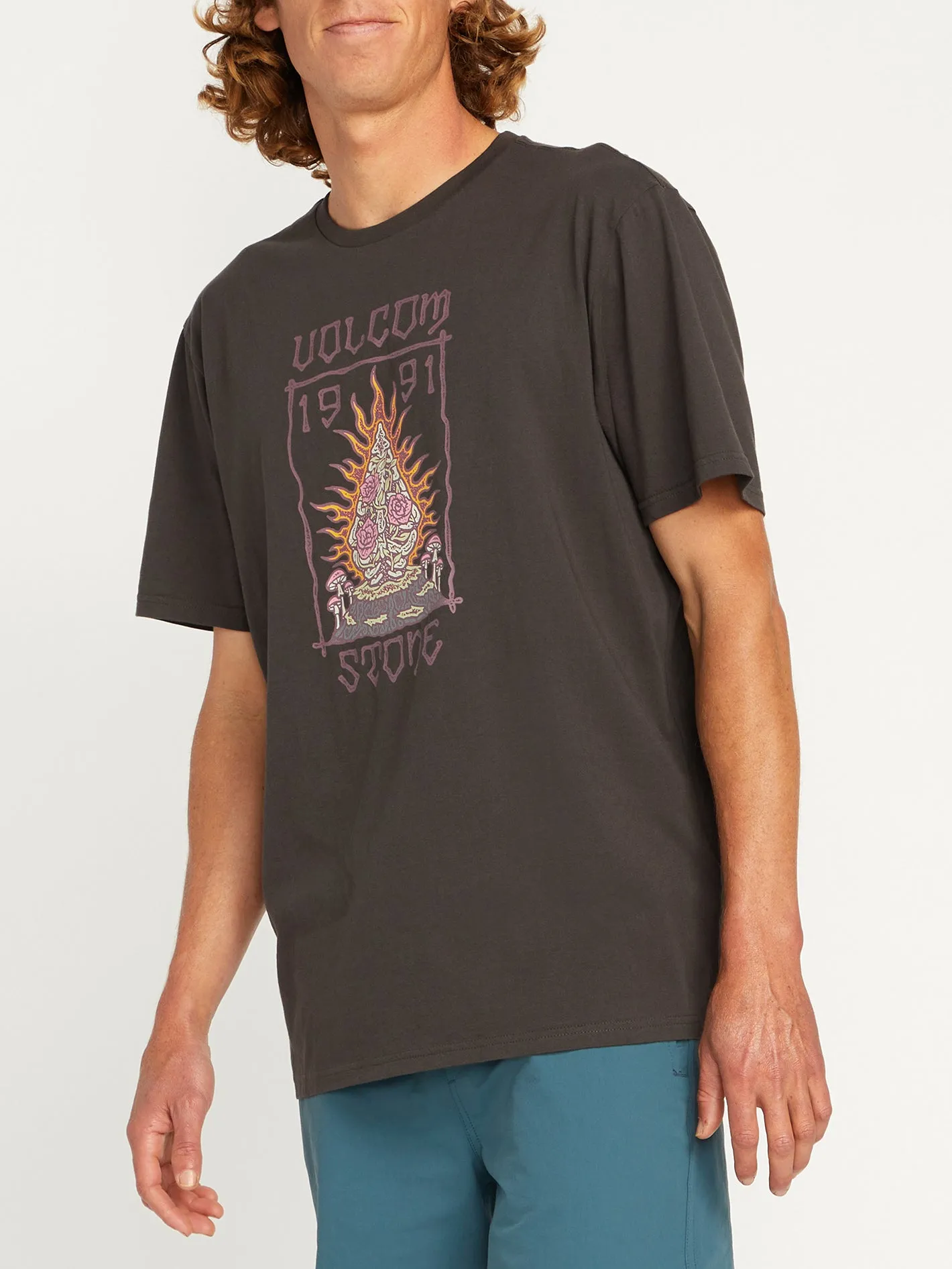 Farm to Yarn Caged Stone Short Sleeve Tee - Rinsed Black sold by Volcom product image thumbnail 4