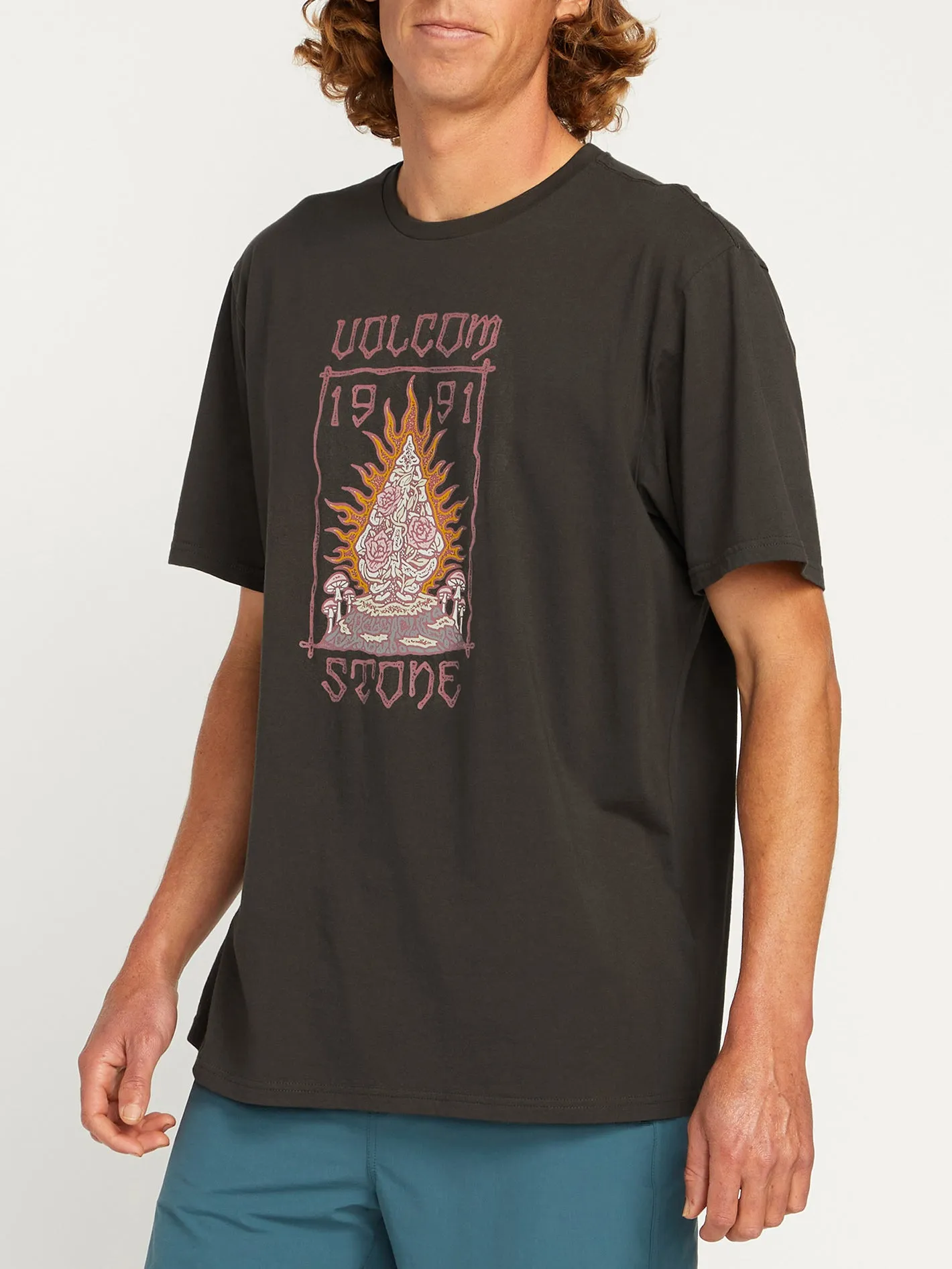 Farm to Yarn Caged Stone Short Sleeve Tee - Rinsed Black sold by Volcom product image thumbnail 5