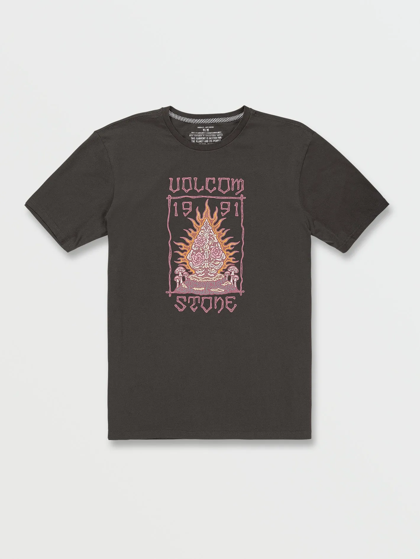 Farm to Yarn Caged Stone Short Sleeve Tee - Rinsed Black sold by Volcom product image thumbnail 2