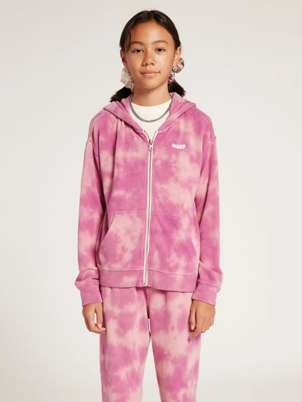 Big Girls Lived In Lounge Zip Fleece - Faded Mauve sold by Volcom