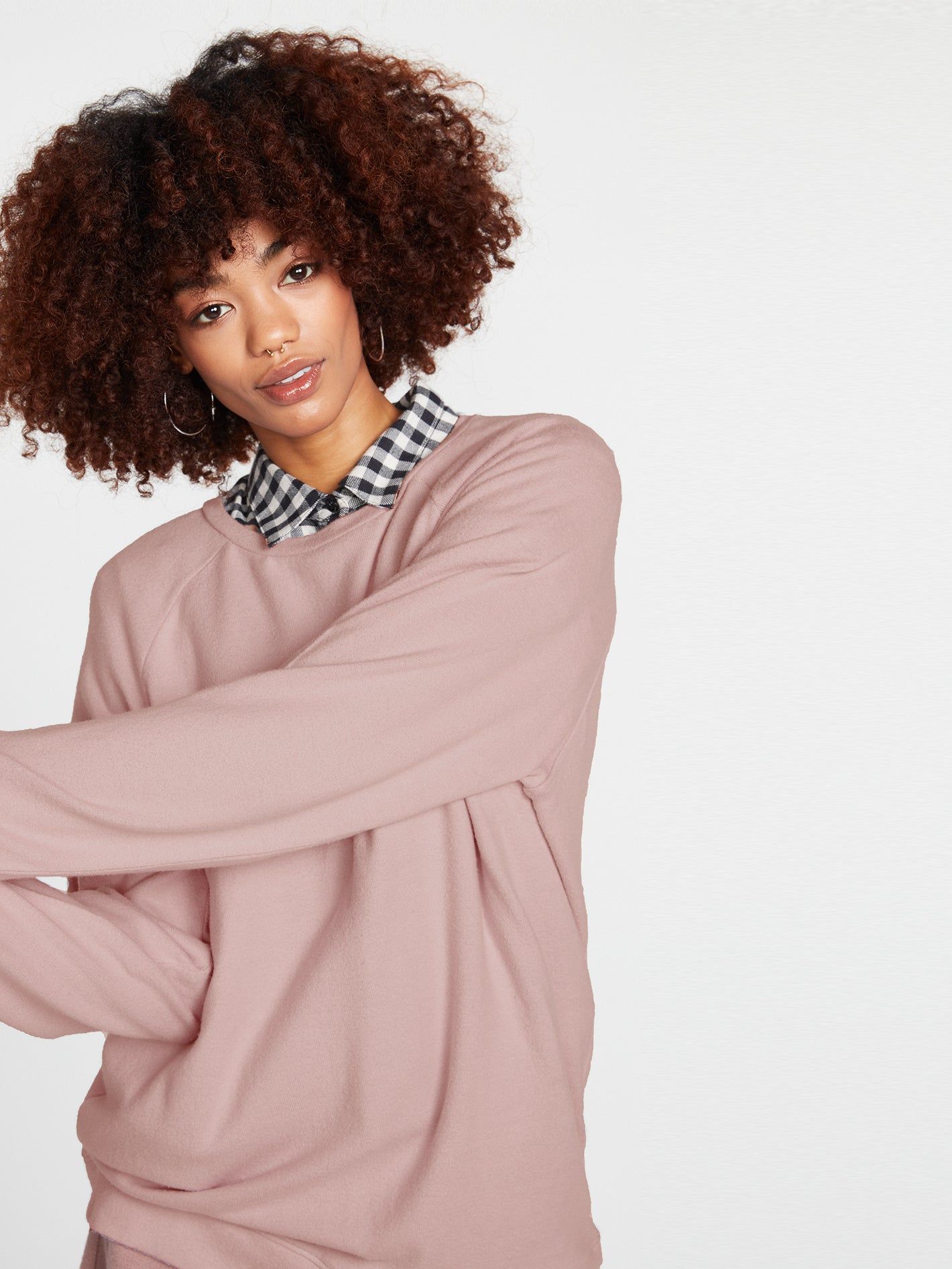 Lived In Lounge Fleece Sweatshirt - Raisin sold by Volcom product image thumbnail 4