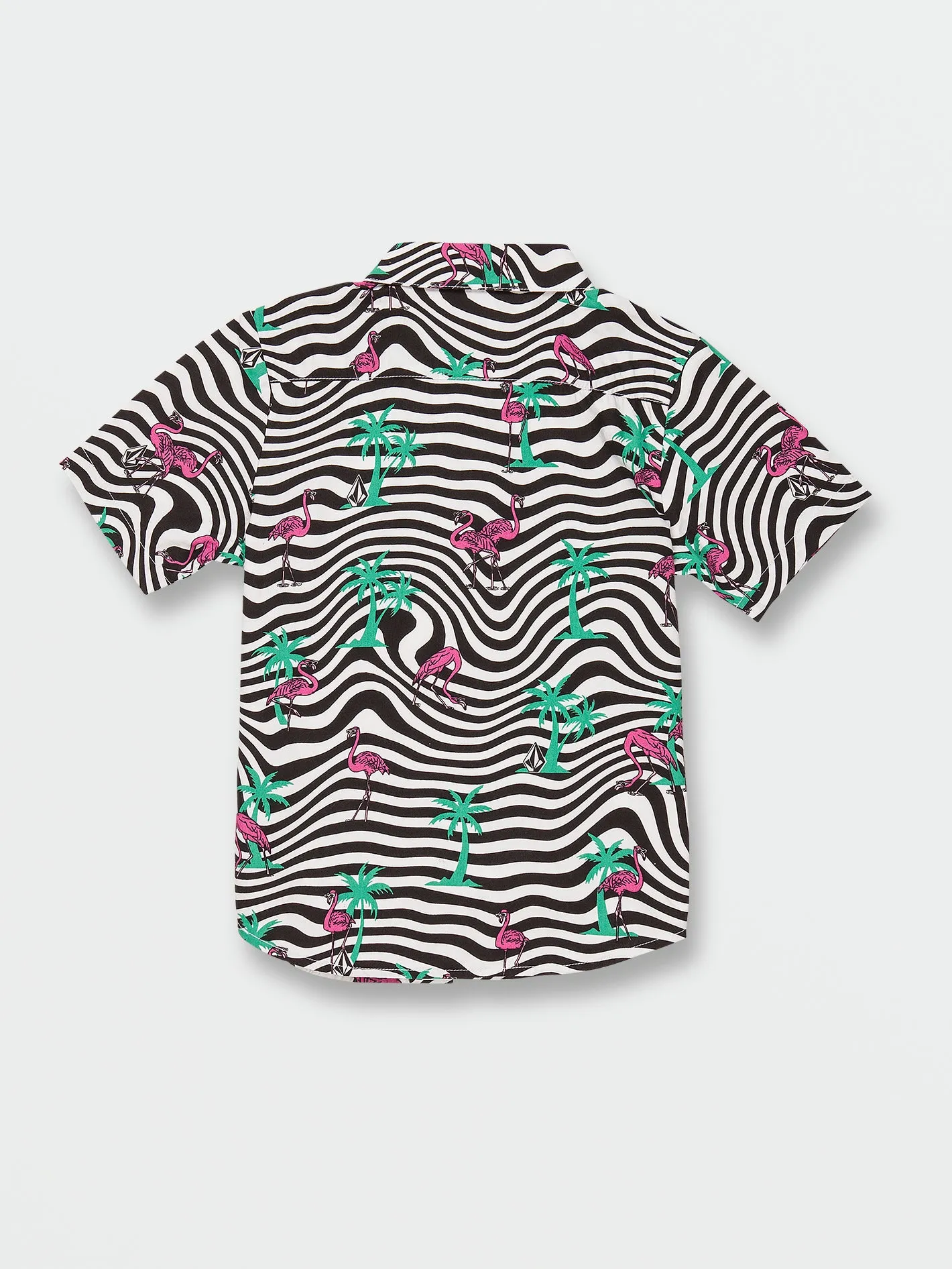 Little Boys Flamingbros Short Sleeve Shirt - White sold by Volcom product image thumbnail 4