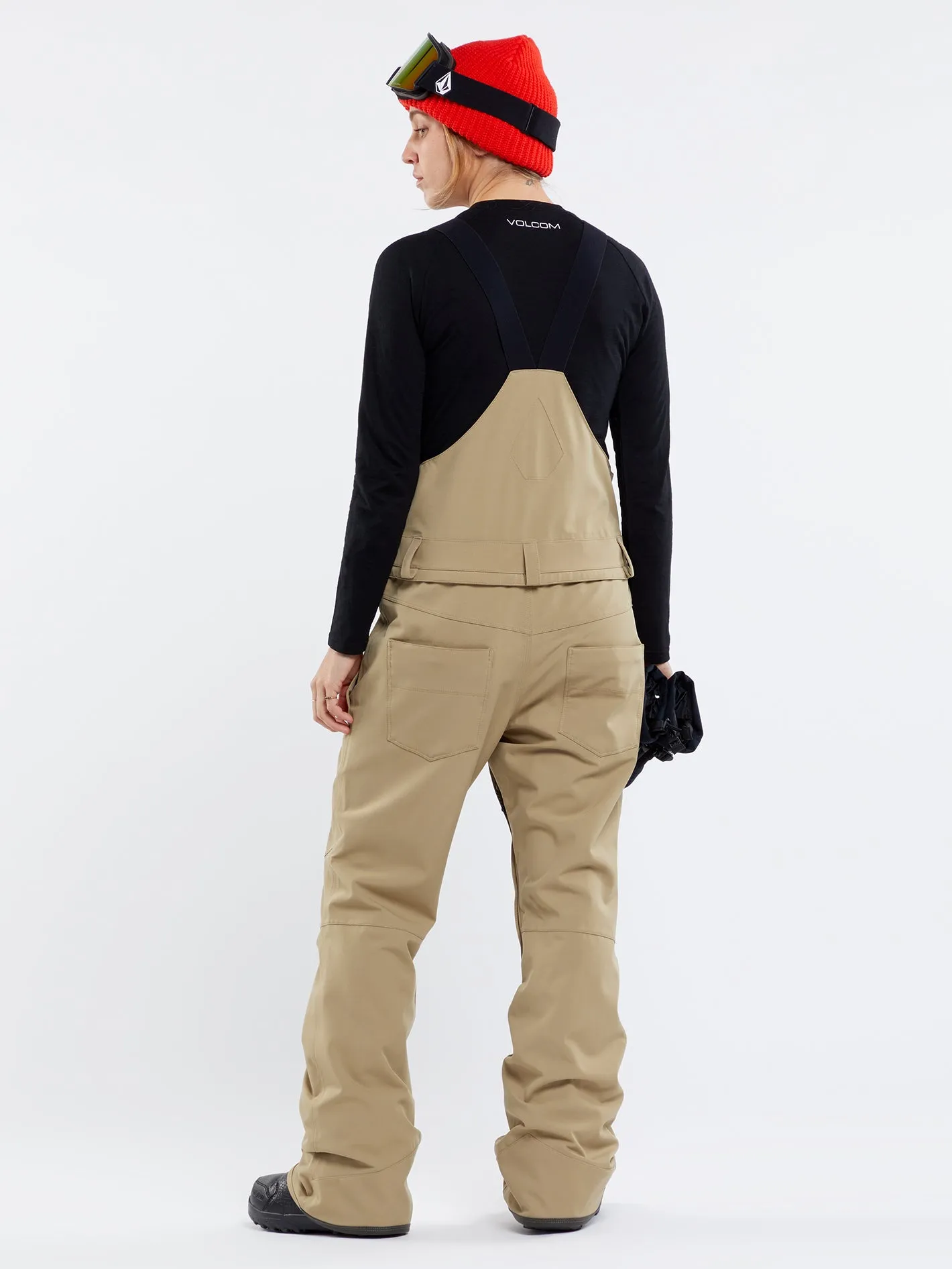Womens Swift Bib Overalls - Dark Khaki sold by Volcom product image thumbnail 2