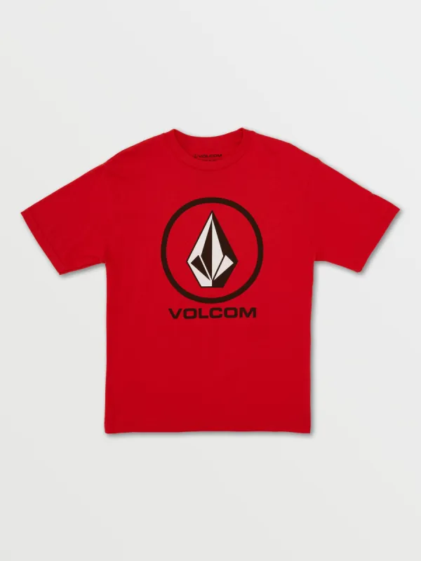 Big Boys Crisp Sone Short Sleeve Tee - Ribbon Red sold by Volcom