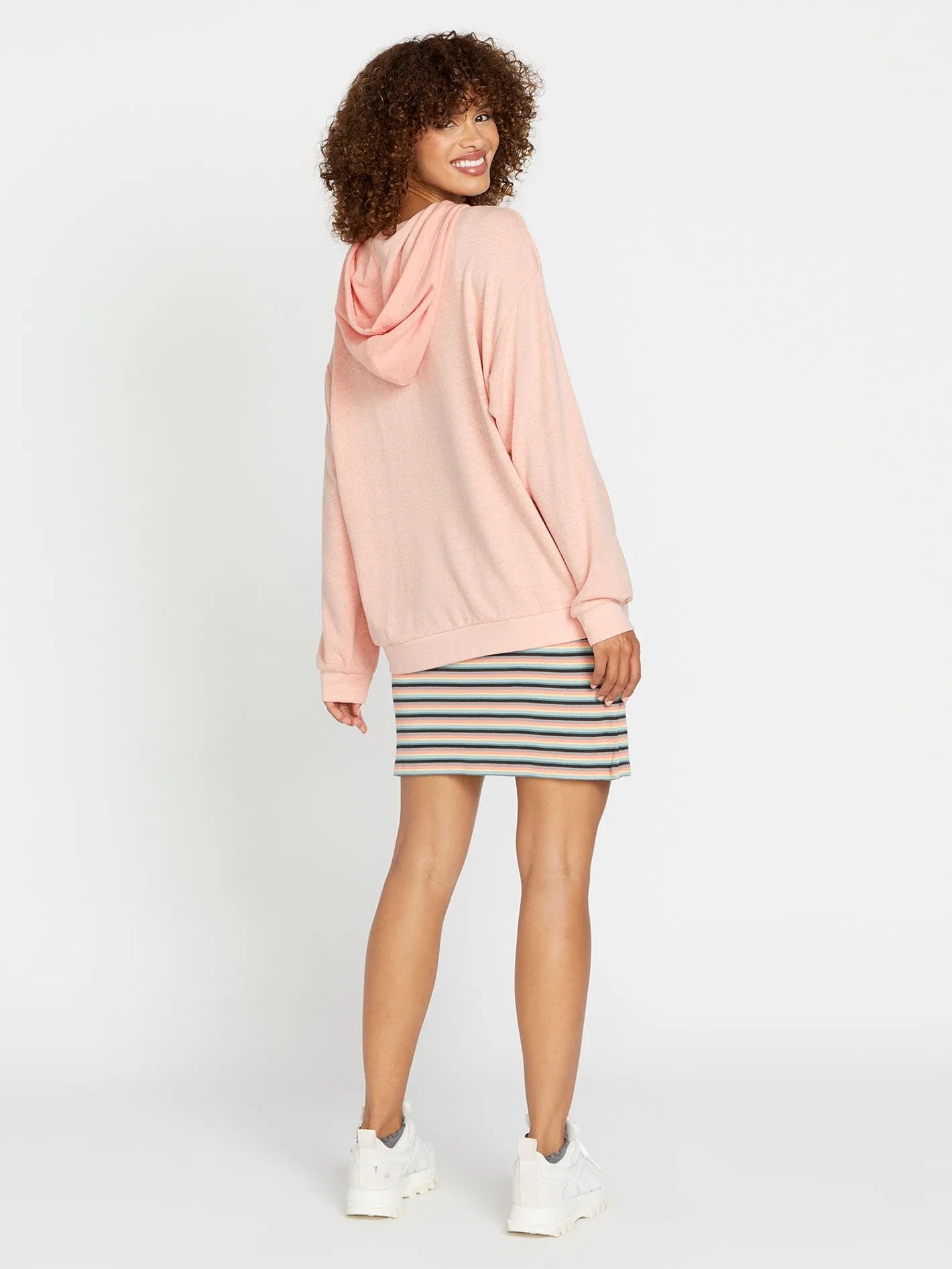 Lived in Lounge Frenchie Hoodie - Reef Pink sold by Volcom product image thumbnail 3