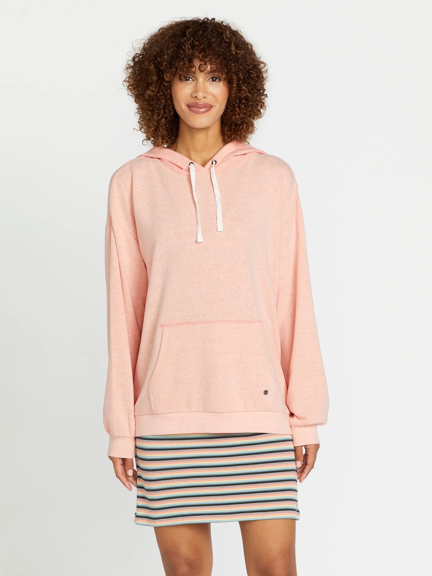 Lived in Lounge Frenchie Hoodie - Reef Pink sold by Volcom