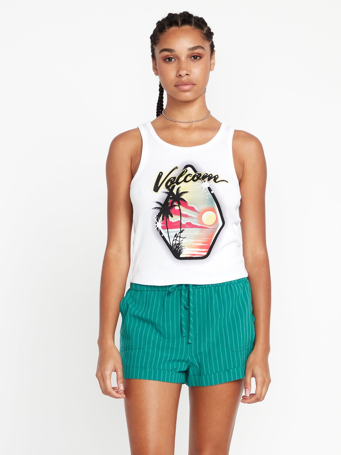 That One Baby Tank - White sold by Volcom product image thumbnail 2