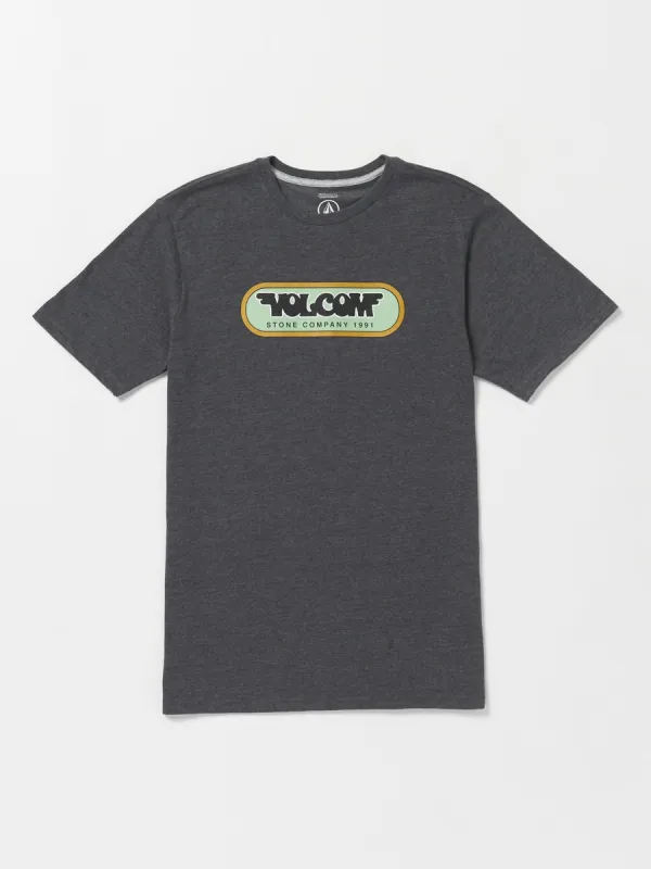 Heavy Gain Short Sleeve Tee - Dark Black Heather sold by Volcom