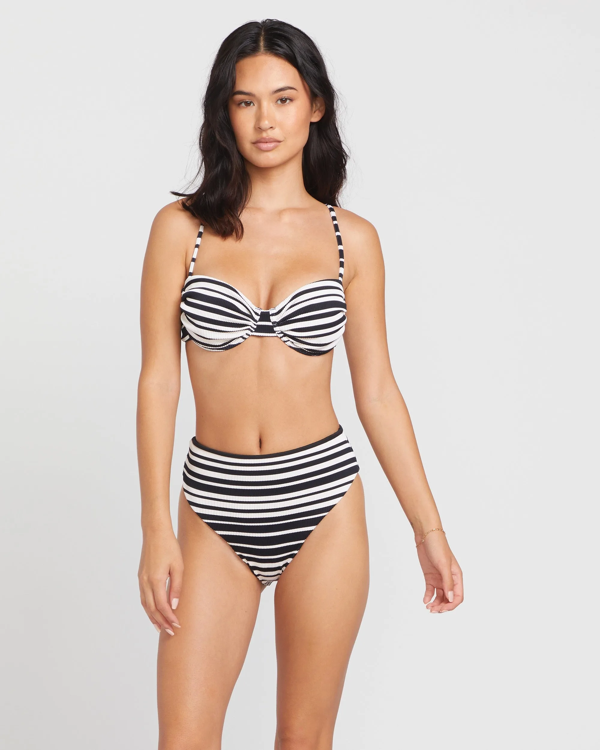 Stay In Line High Waist Bottoms - Black sold by Volcom