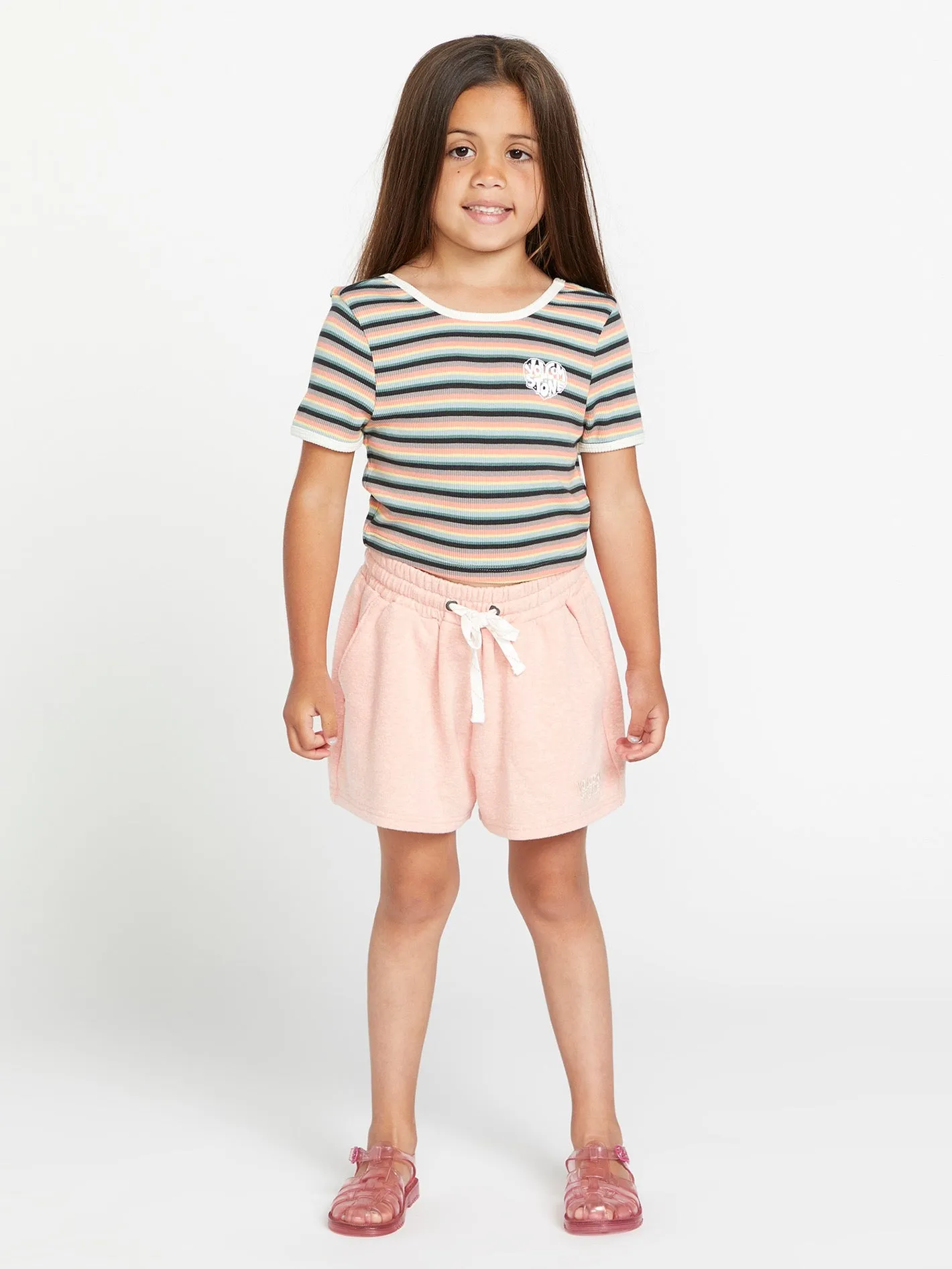 Girls Lived in Lounge Knit Short Sleeve Shirt - Reef Pink sold by Volcom product image thumbnail 4