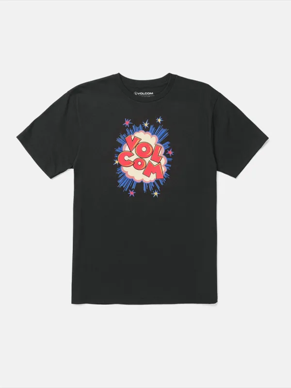 Big Boys Stone Pow Short Sleeve Tee - Black sold by Volcom