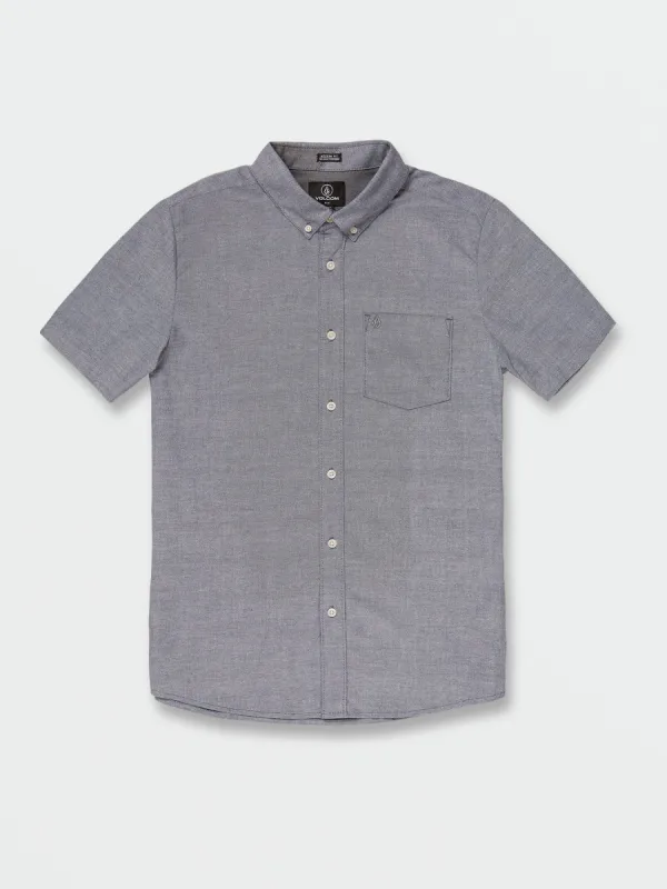 Everett Oxford Short Sleeve Shirt - Baja Indigo sold by Volcom
