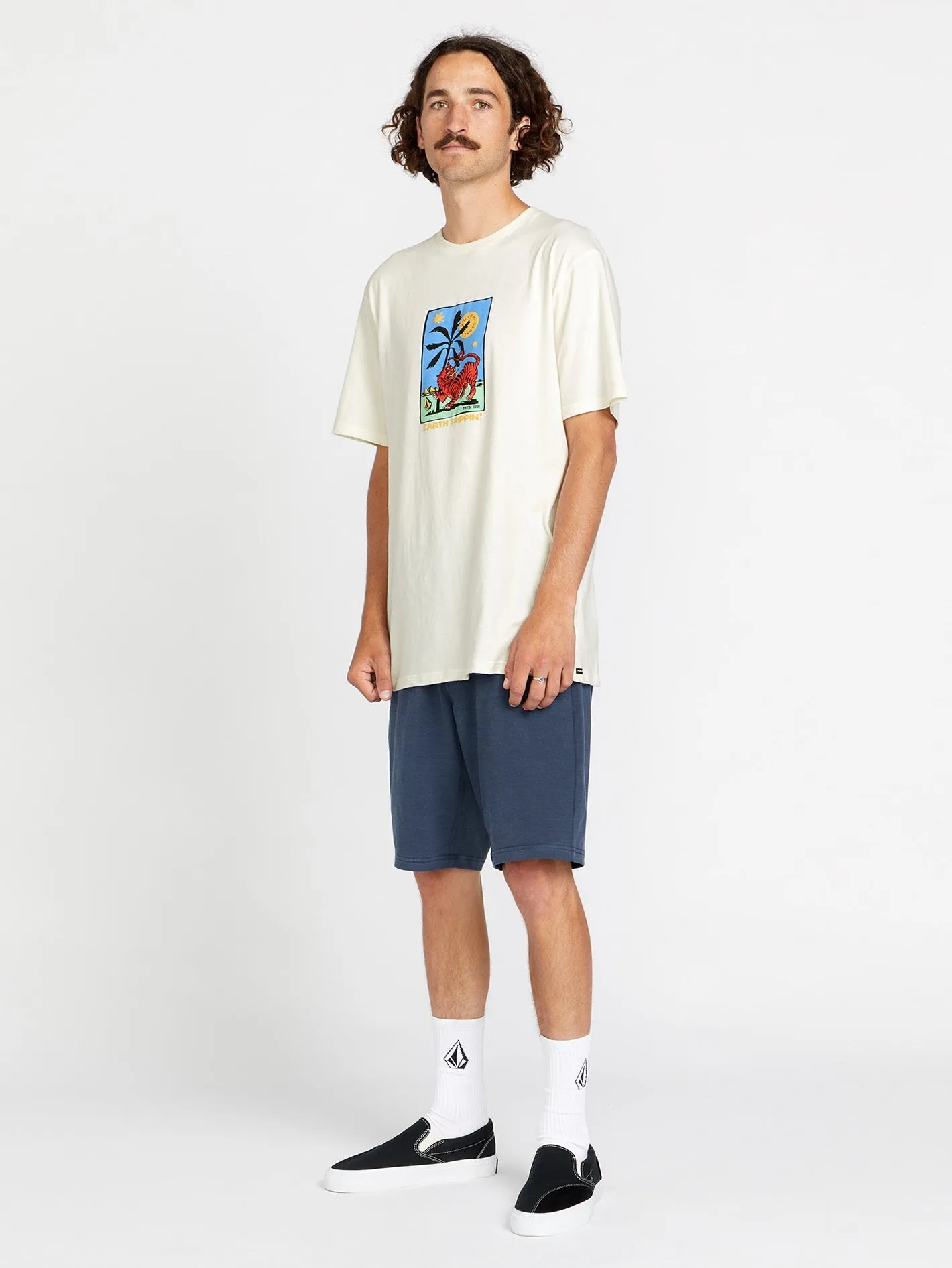 Tarot Tiger Fty Short Sleeve Tee - Off White sold by Volcom product image thumbnail 3