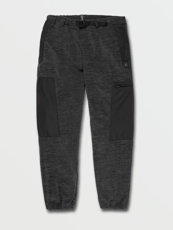 Yzzolater Fleece Pants - Black on Black sold by Volcom