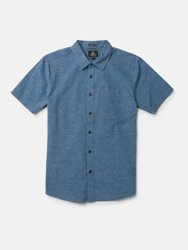 Date Knight Short Sleeve Shirt - Stone Blue sold by Volcom