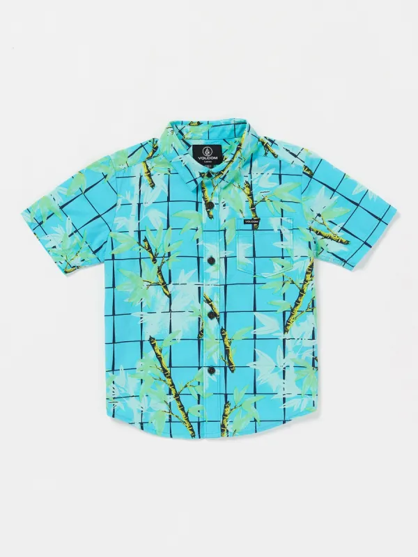 Little Boys Bamboozeled Floral Short Sleeve Shirt - Clearwater sold by Volcom