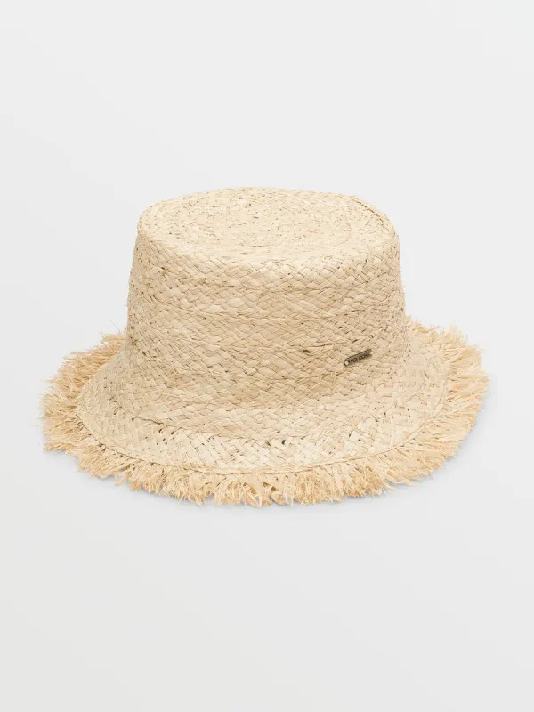 Sunny Bucket Straw Hat - Natural sold by Volcom