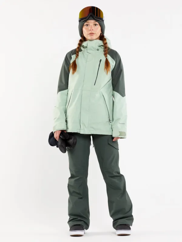 Womens V.Co Aris Insulated Gore Jacket - Sage Frost sold by Volcom