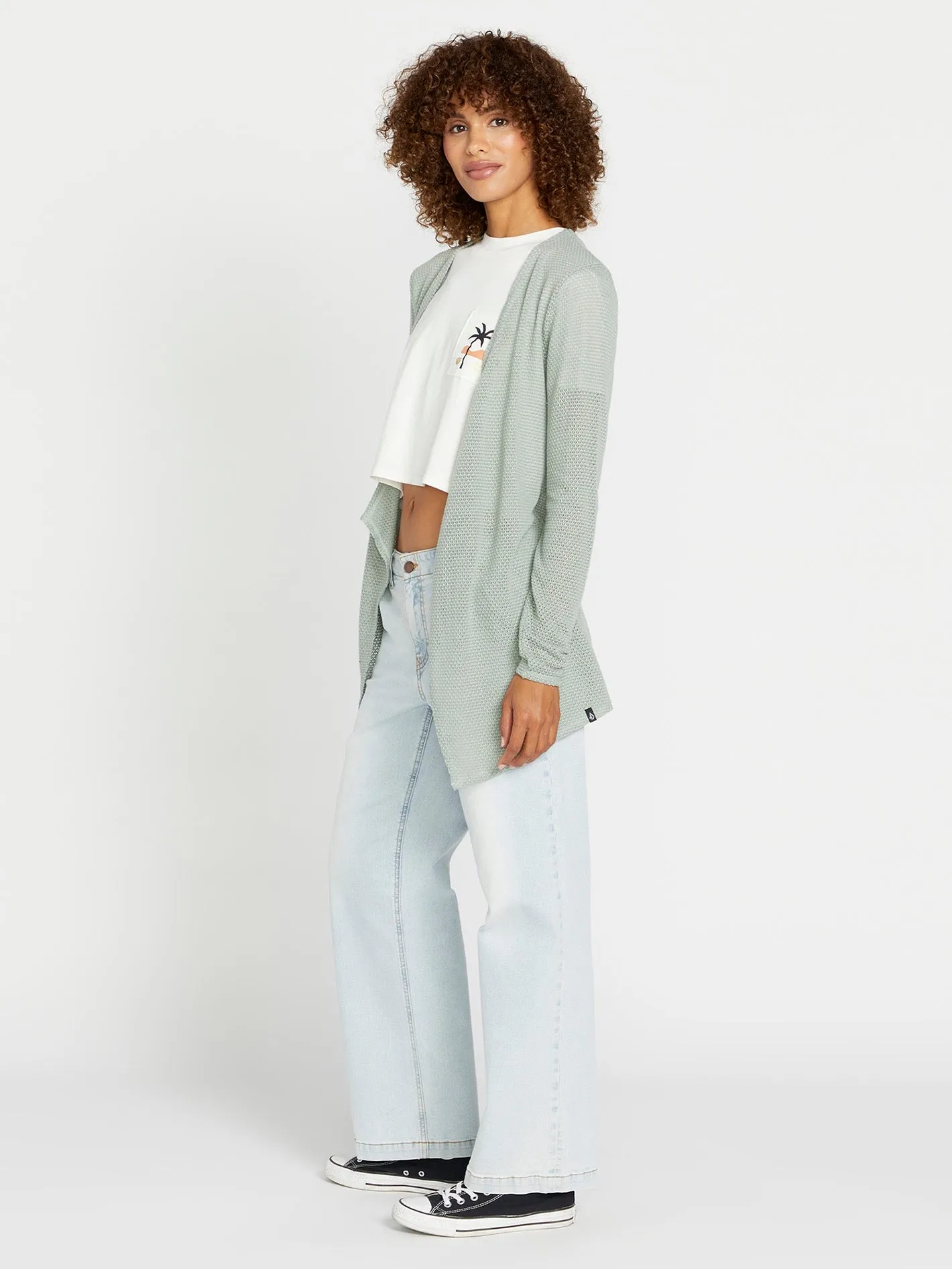 Go Go Wrap Cardigan - Sea Glass sold by Volcom product image thumbnail 3