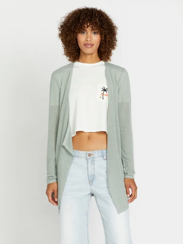 Go Go Wrap Cardigan - Sea Glass sold by Volcom
