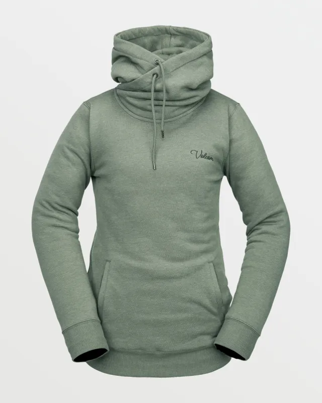 Womens Tower Pullover Fleece - Lichen Green sold by Volcom