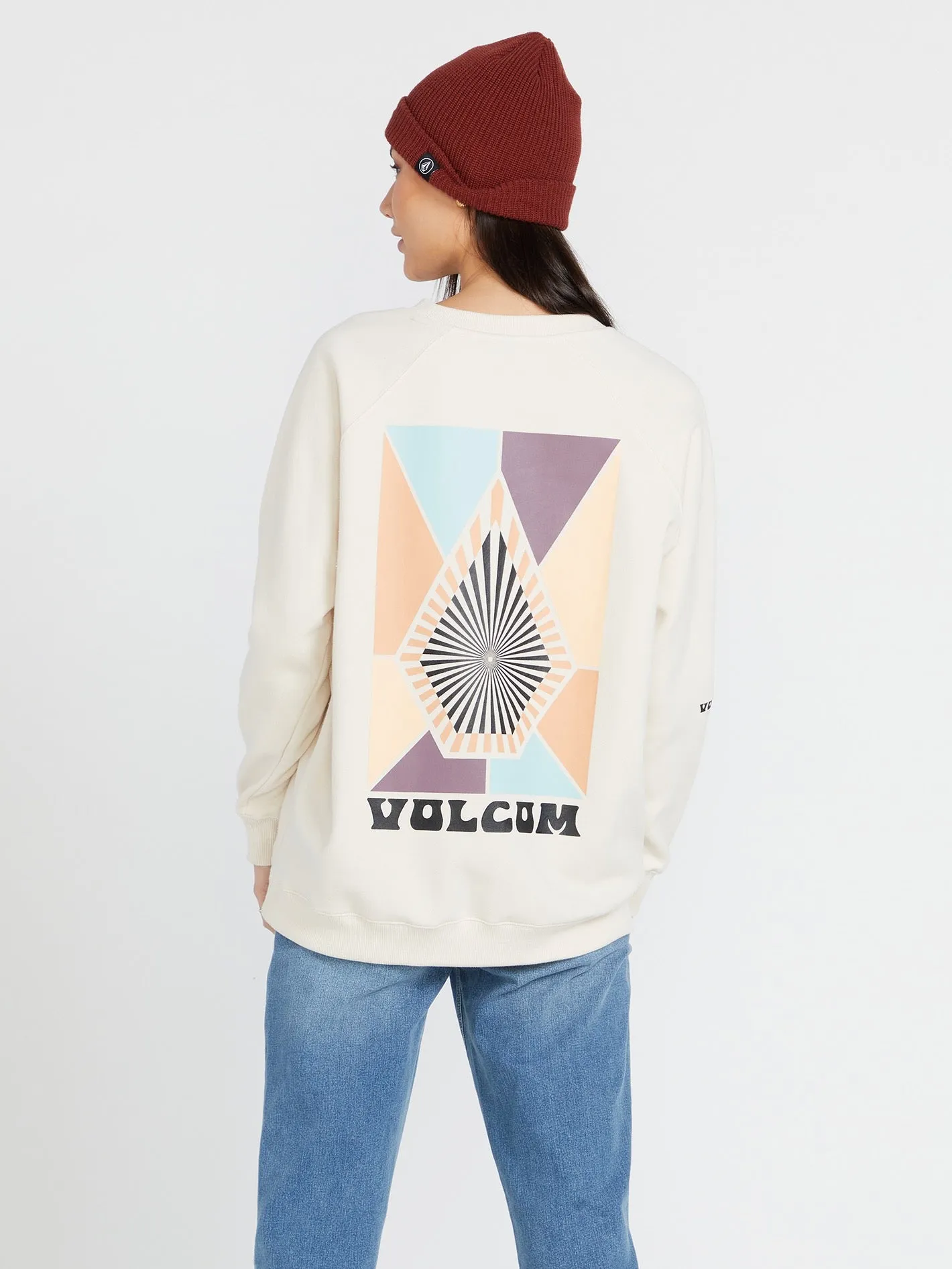 Stone Magic Boyfriend Crew Sweatshirt - Cloud sold by Volcom product image thumbnail 2