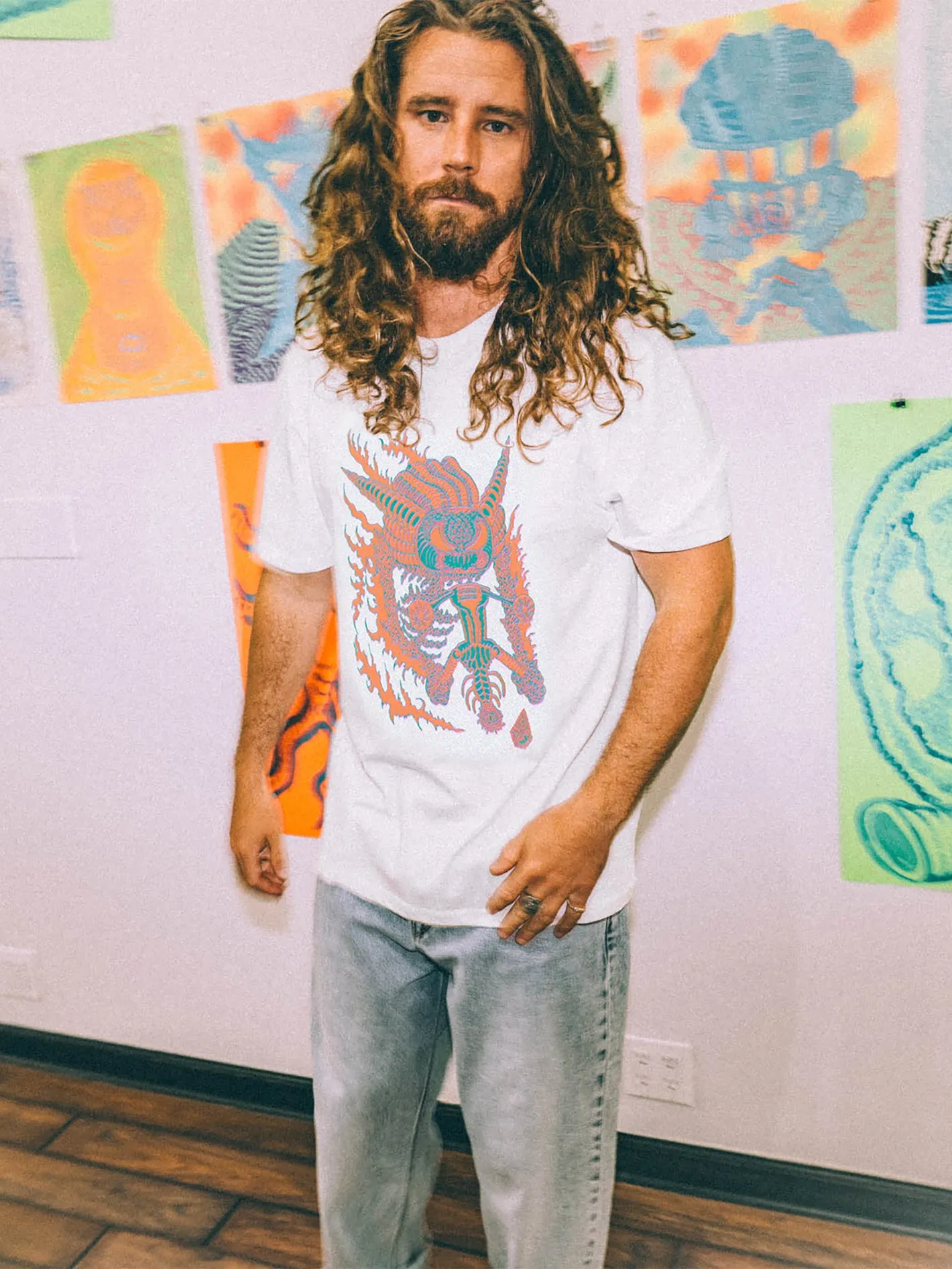 Featured Artist Tetsunori Short Sleeve Tee - White sold by Volcom product image thumbnail 2