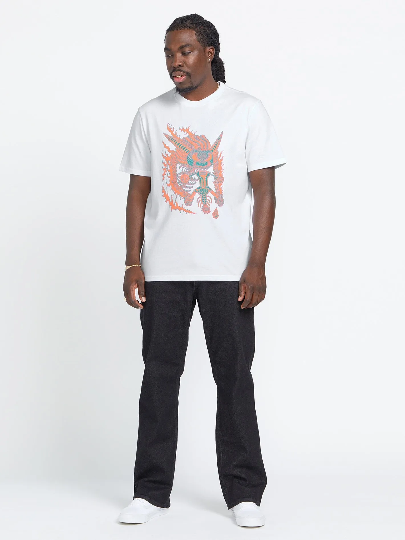 Featured Artist Tetsunori Short Sleeve Tee - White sold by Volcom product image thumbnail 3