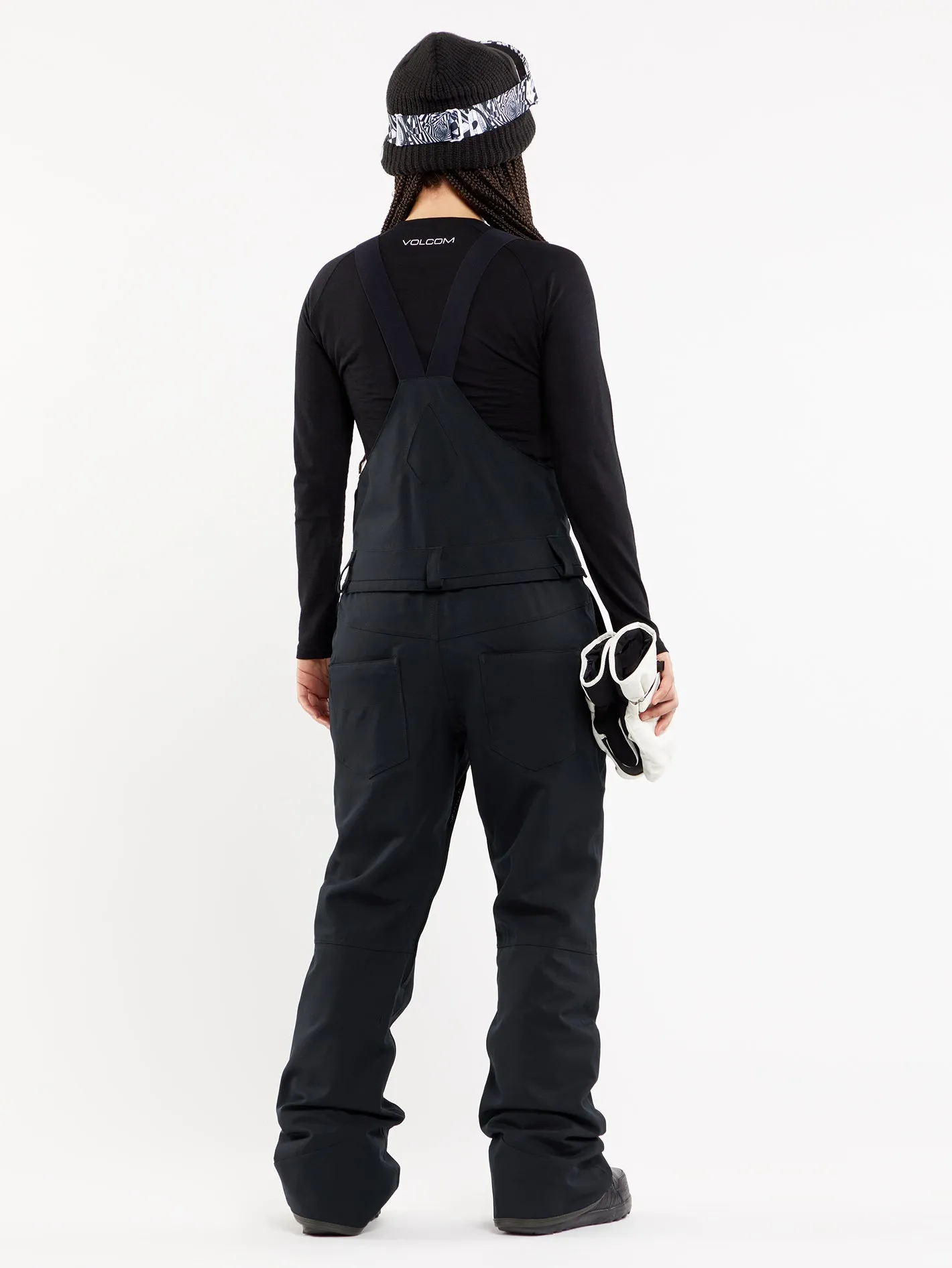 Womens Swift Bib Overalls - Black sold by Volcom product image thumbnail 3