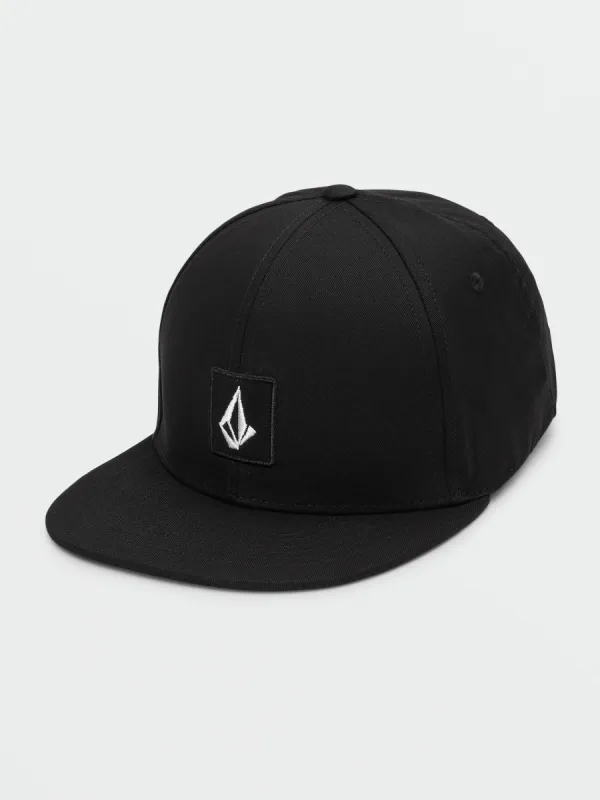 V Square Snapback Hat - Black sold by Volcom